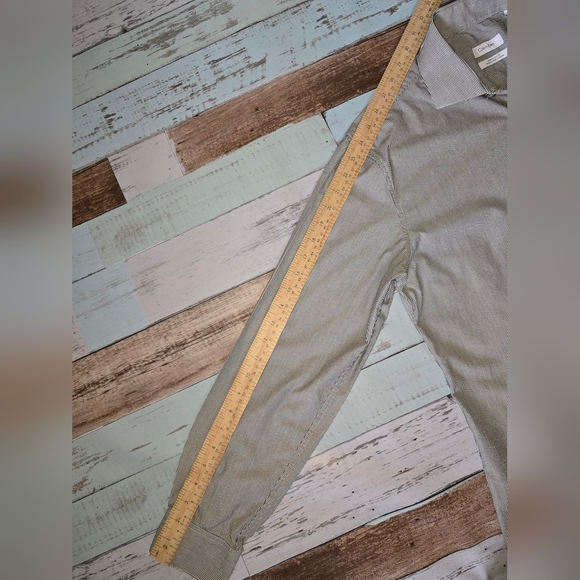 Calvin Klein Pinned Stripped Slim Fit, Full Button Dress Shirt - Picture 8 of 8